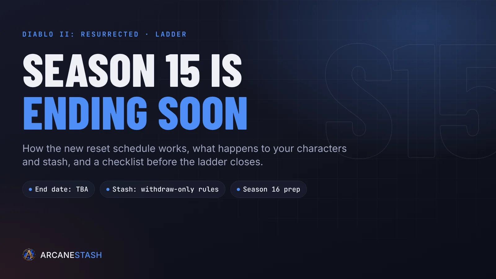 D2R Season 15 Ending: When the Ladder Closes, What Happens to Your Stash and How to Prepare