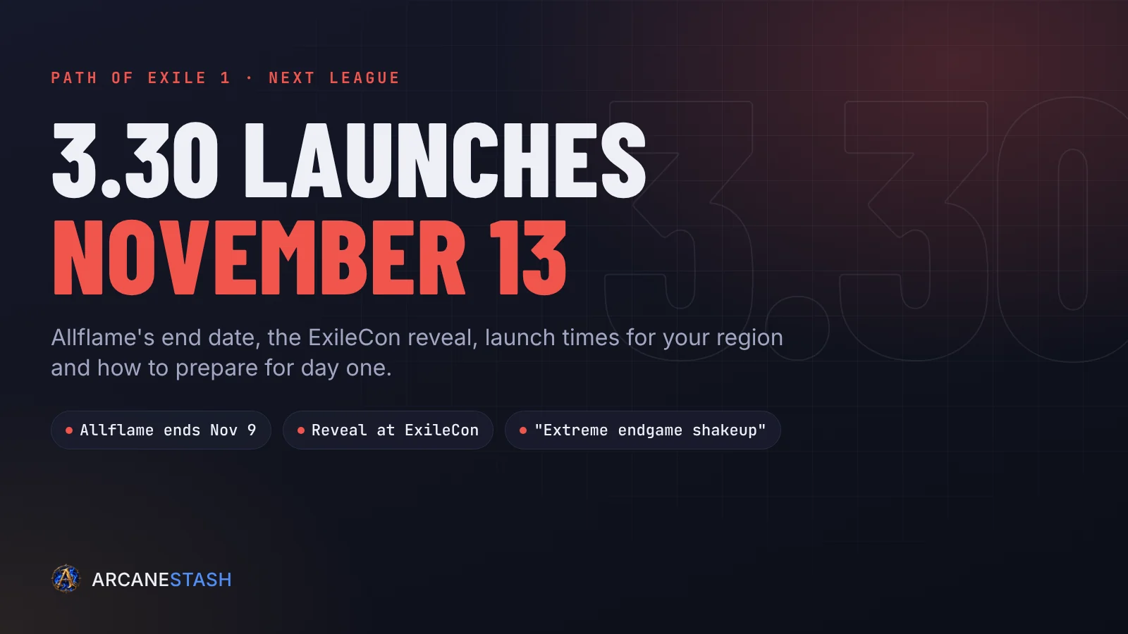 Path of Exile 3.30: November 13 Launch, Allflame End Date and Everything Confirmed So Far